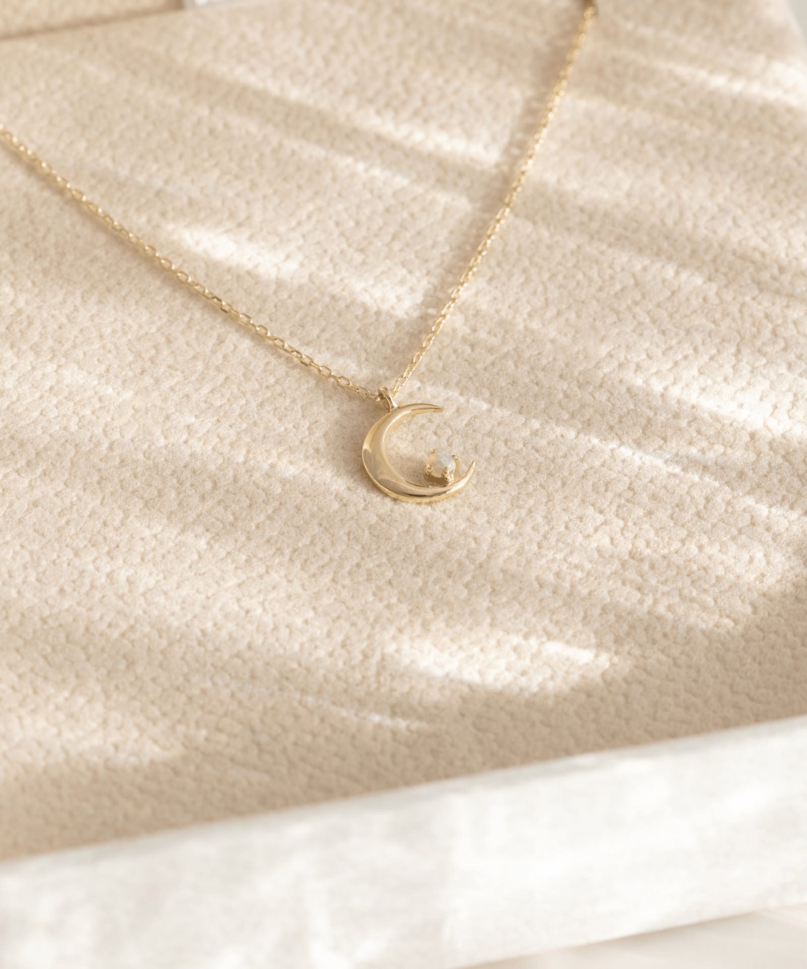 Picture of Luna Rae Solid 9k Gold Selene Necklace