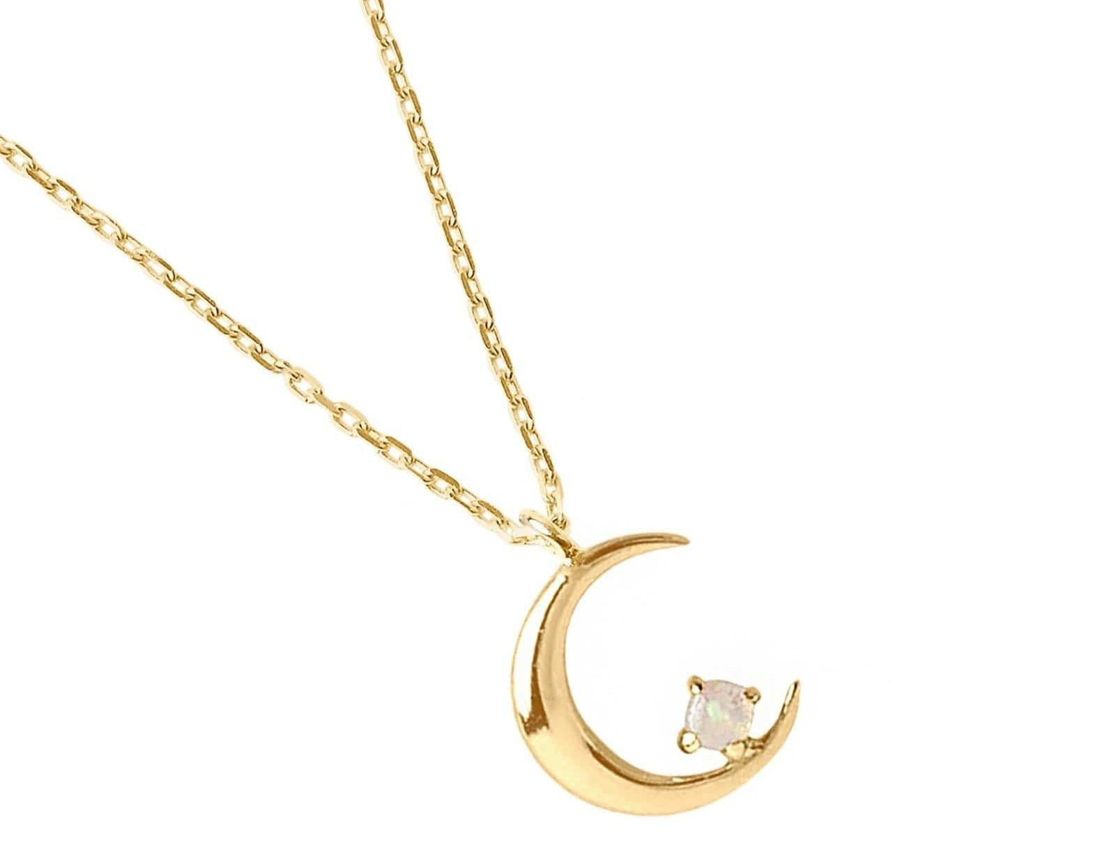 Picture of Luna Rae Solid 9k Gold Selene Necklace