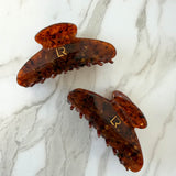 Signature Hair Claw Amber Duo Set