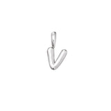 Sterling Silver Bubble Letter Pendant