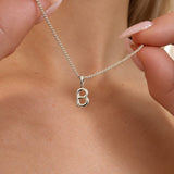 Sterling Silver Bubble Letter Pendant