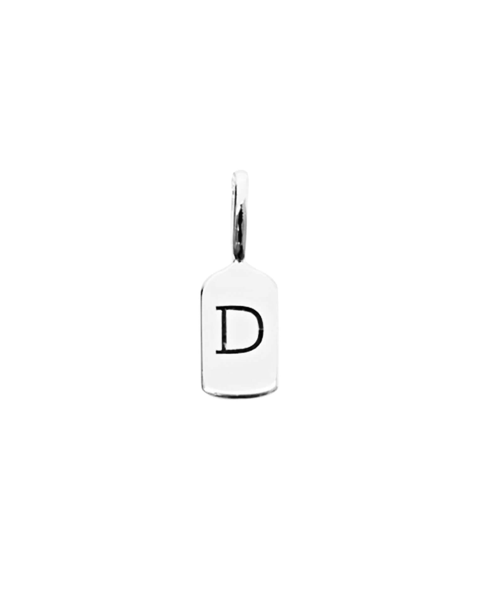 Silver Letter D