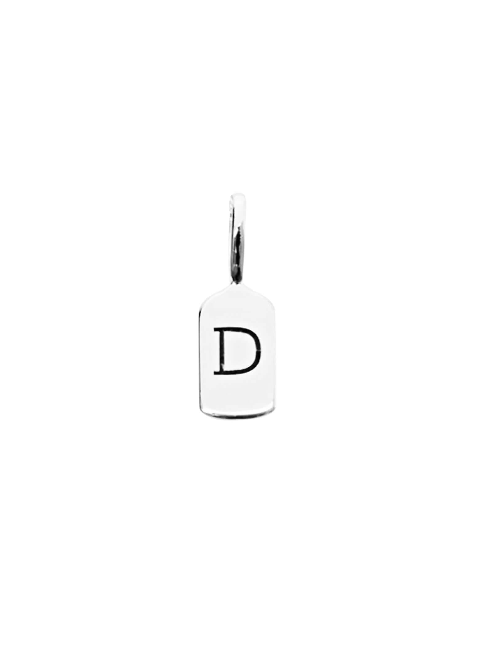 Silver Letter D
