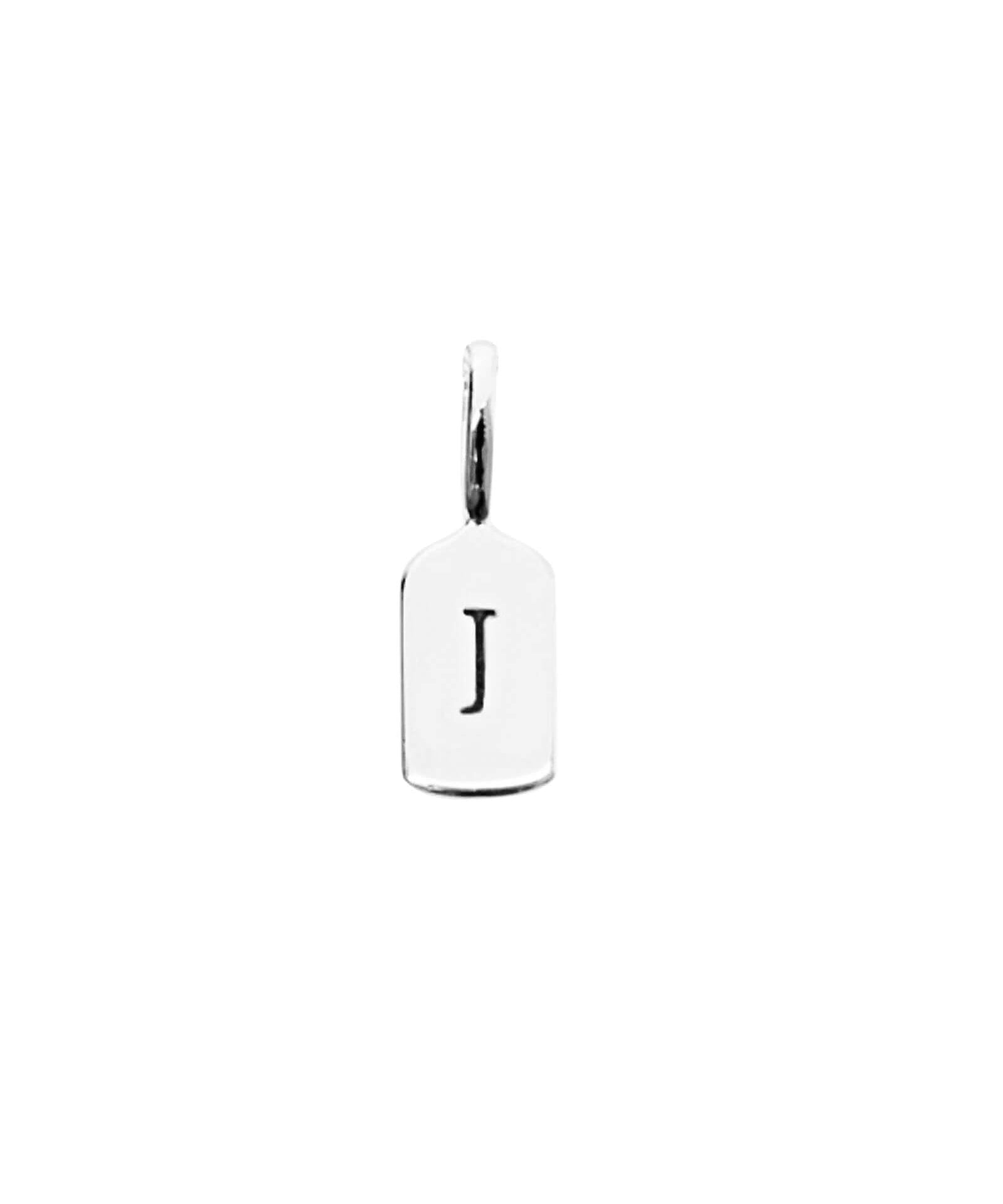 Silver Letter J
