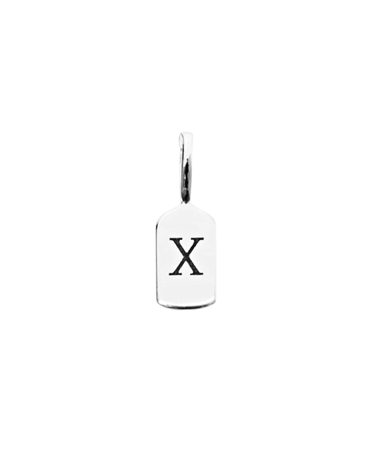 Silver Letter X
