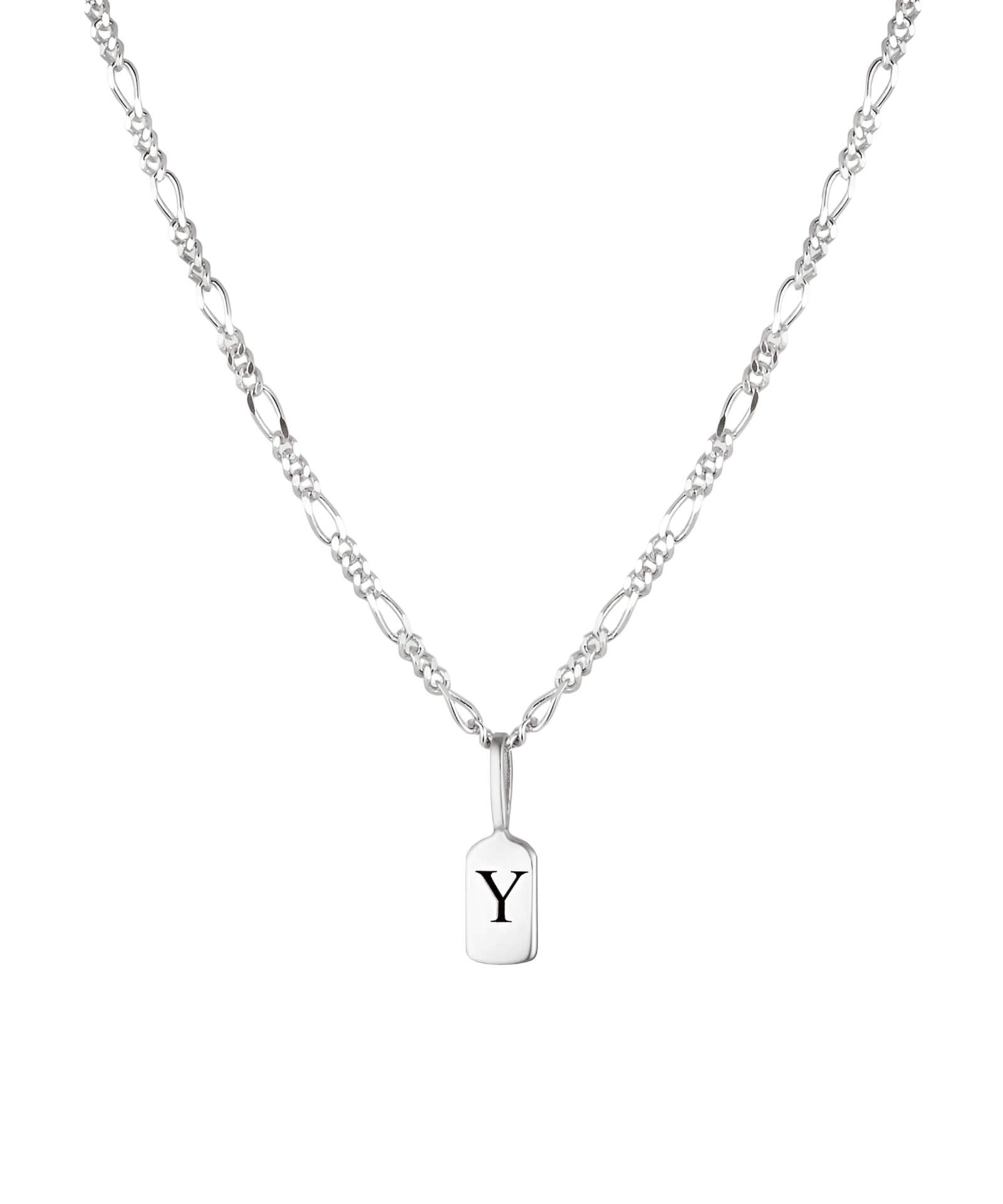 Silver Letter Y
