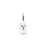 Silver Luna Letter Pendant