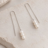 Sterling Silver Mila Pearl Earrings