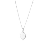 Silver Oval Imprint Necklace