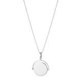 Silver Spinner Imprint Necklace