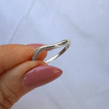 Sterling Silver Waved Ring