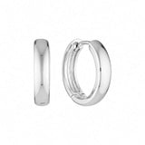 Sterling Silver Wide Hoops Medium