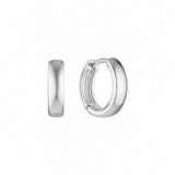 Sterling Silver Wide Hoops Small