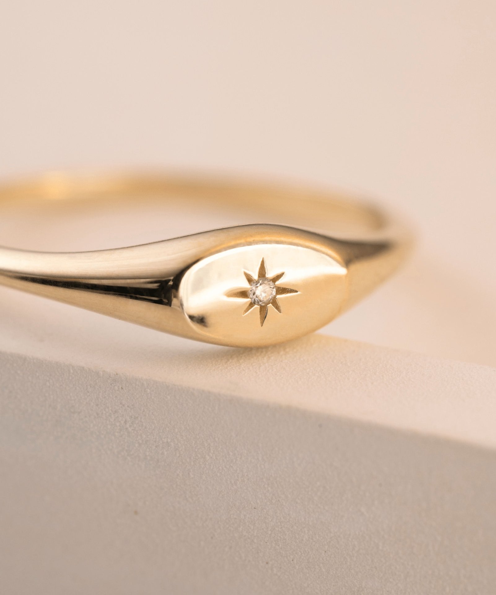 Picture of Luna Rae Solid 9k Gold Sol Ring