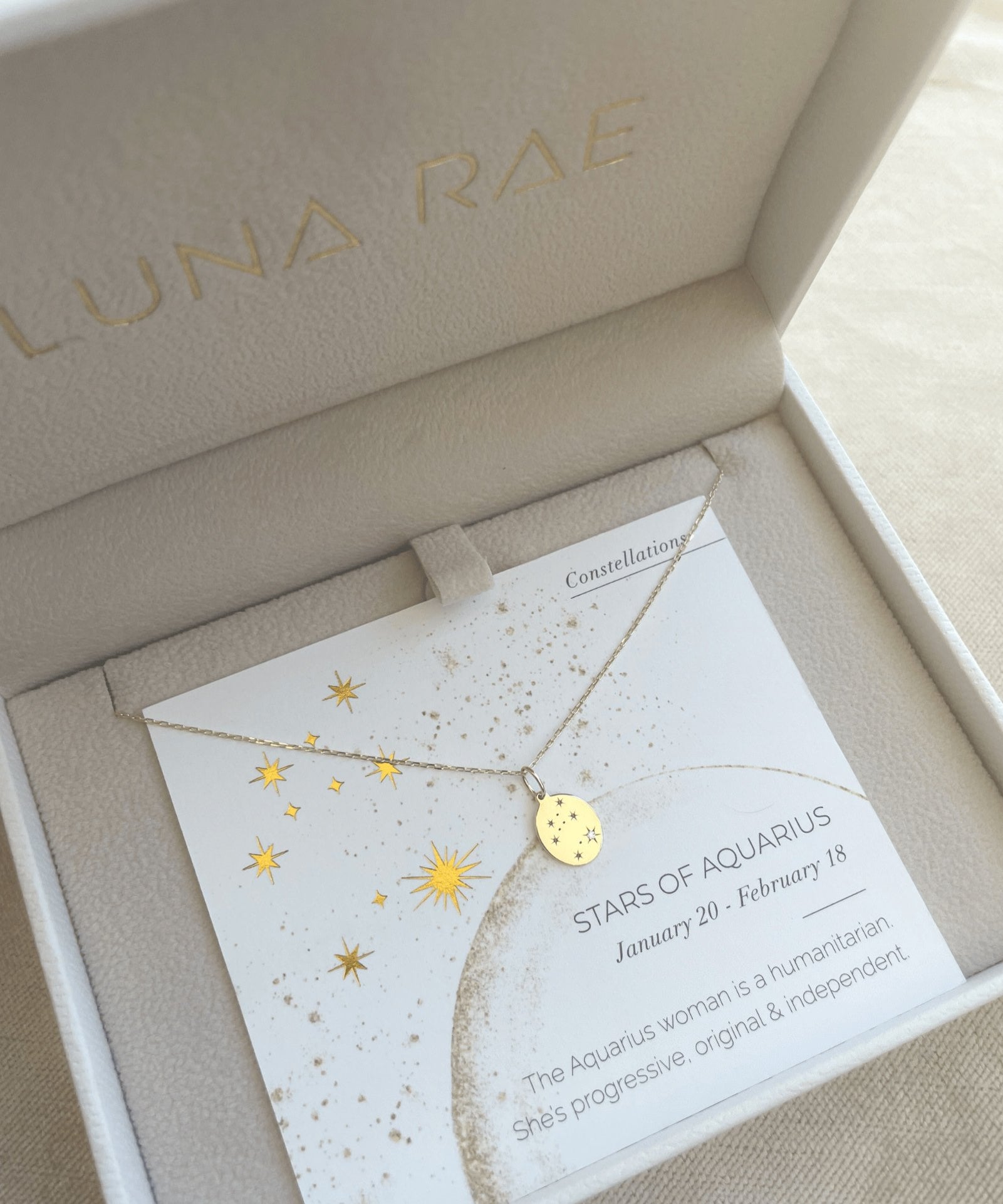 Picture of Luna Rae Yellow Gold Stars of Aquarius