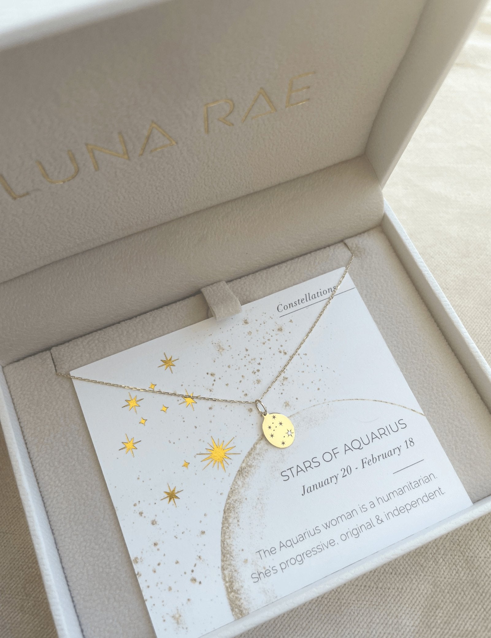 Picture of Luna Rae Yellow Gold Stars of Aquarius