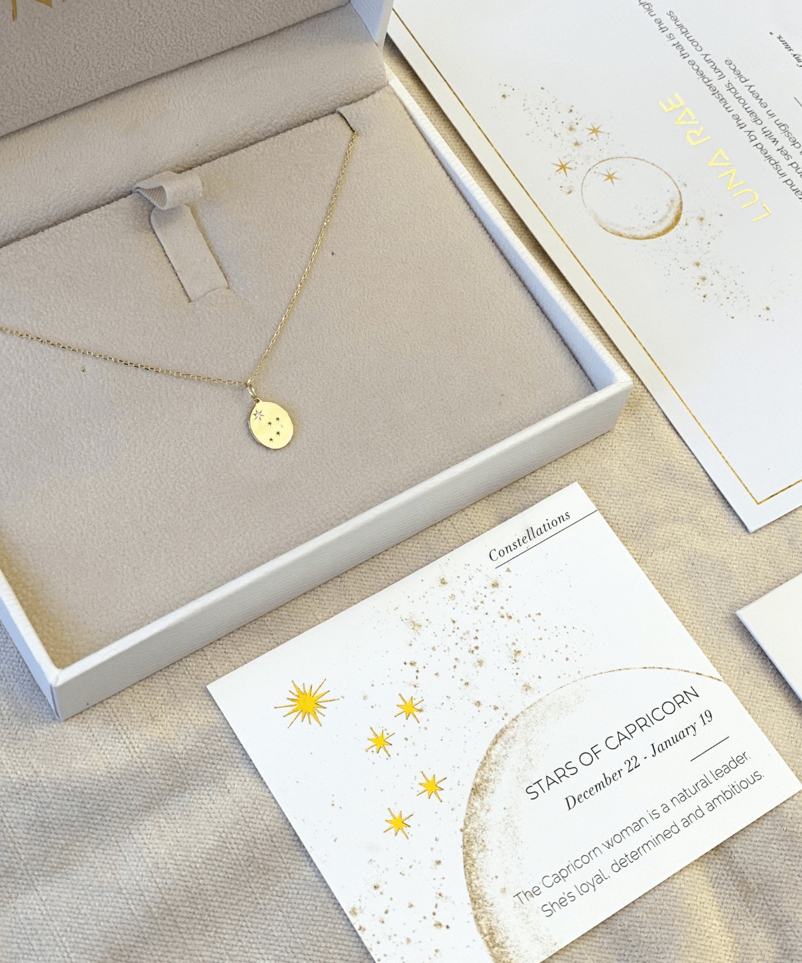 Picture of Luna Rae Yellow Gold Stars of Capricorn