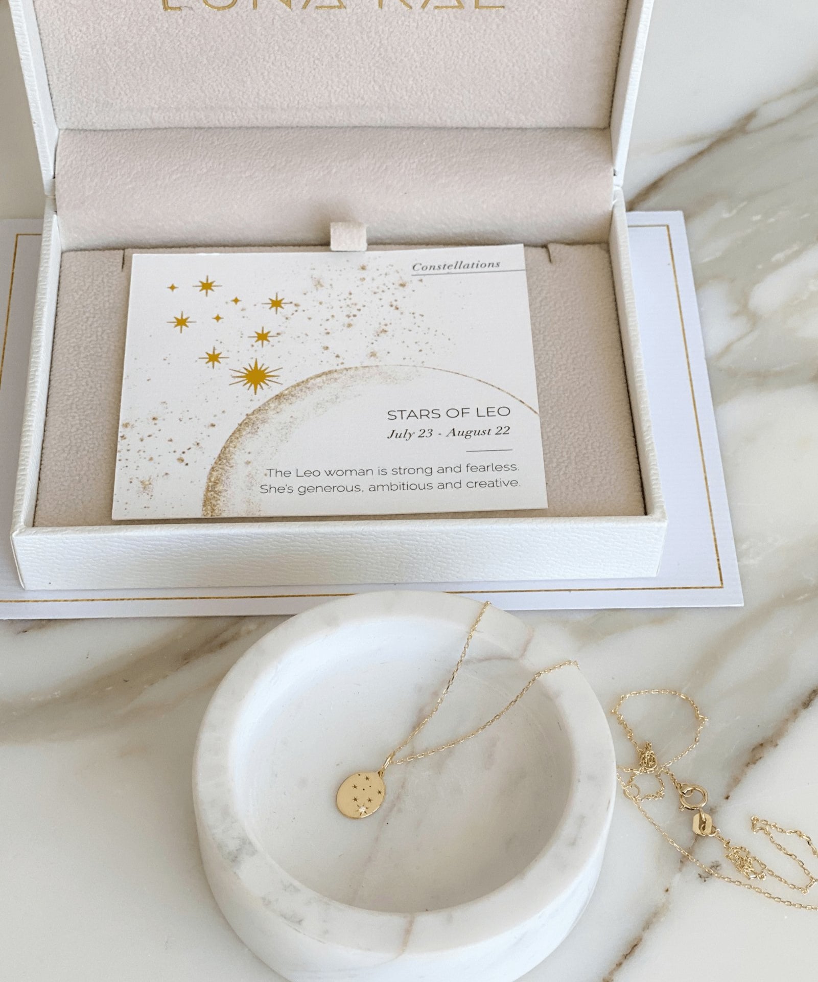 Picture of Luna Rae Yellow Gold Stars of Leo