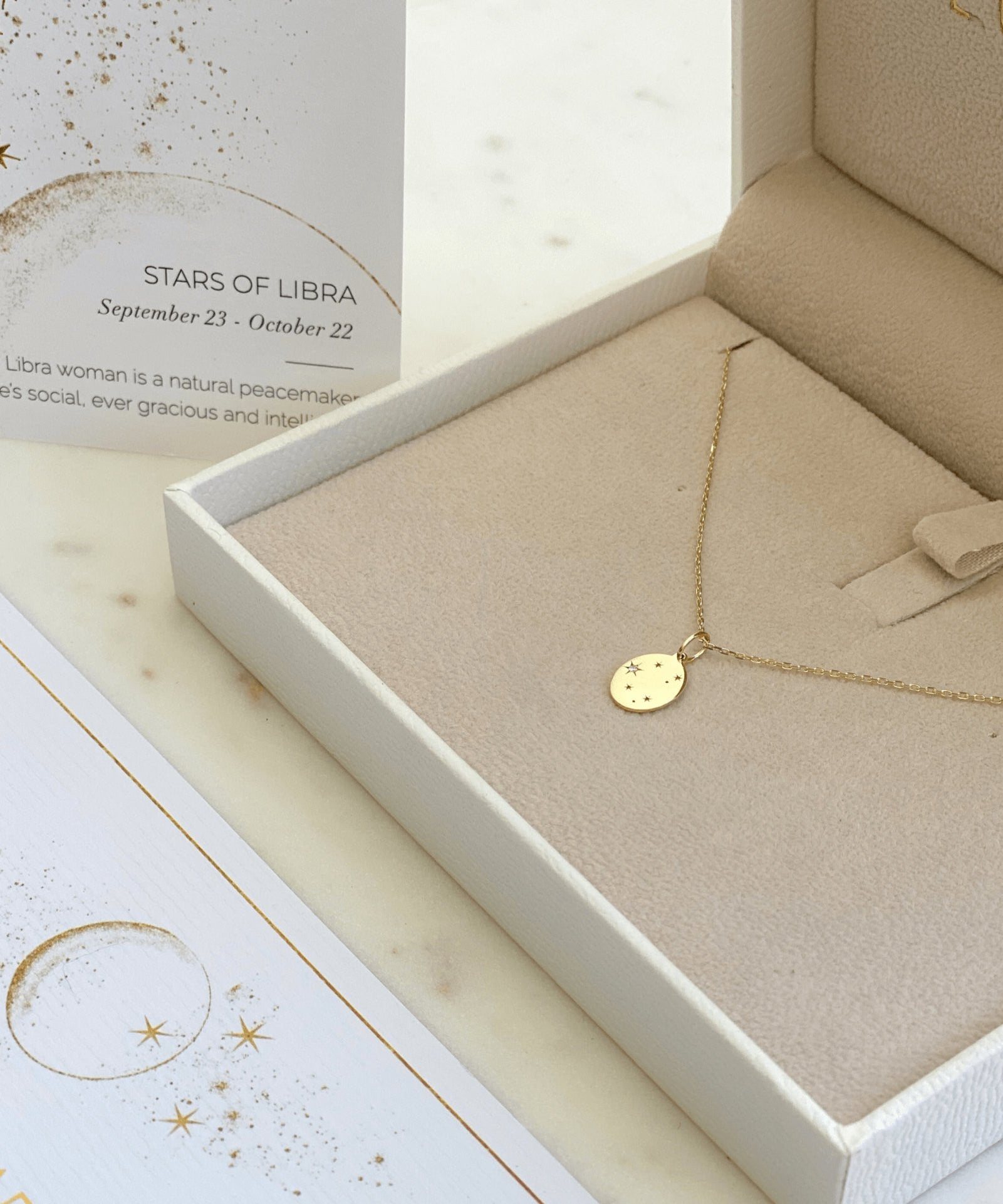 Picture of Luna Rae Yellow Gold Stars of Libra