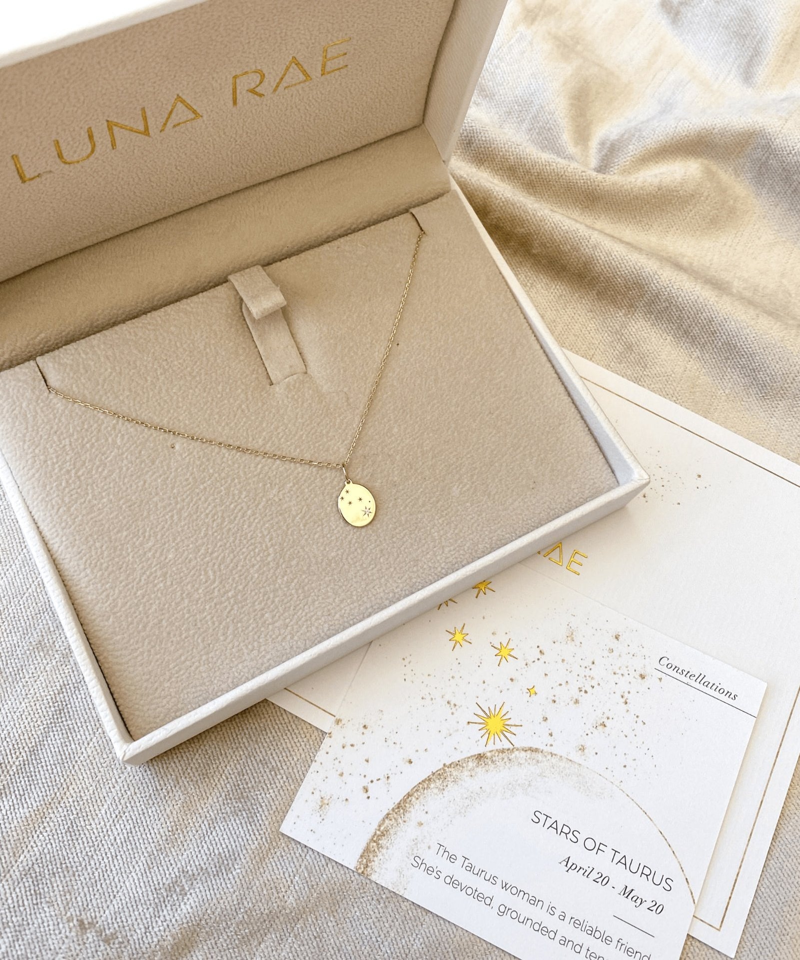 Picture of Luna Rae Yellow Gold Stars of Taurus