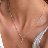 Sterling Silver Crescent Pendant