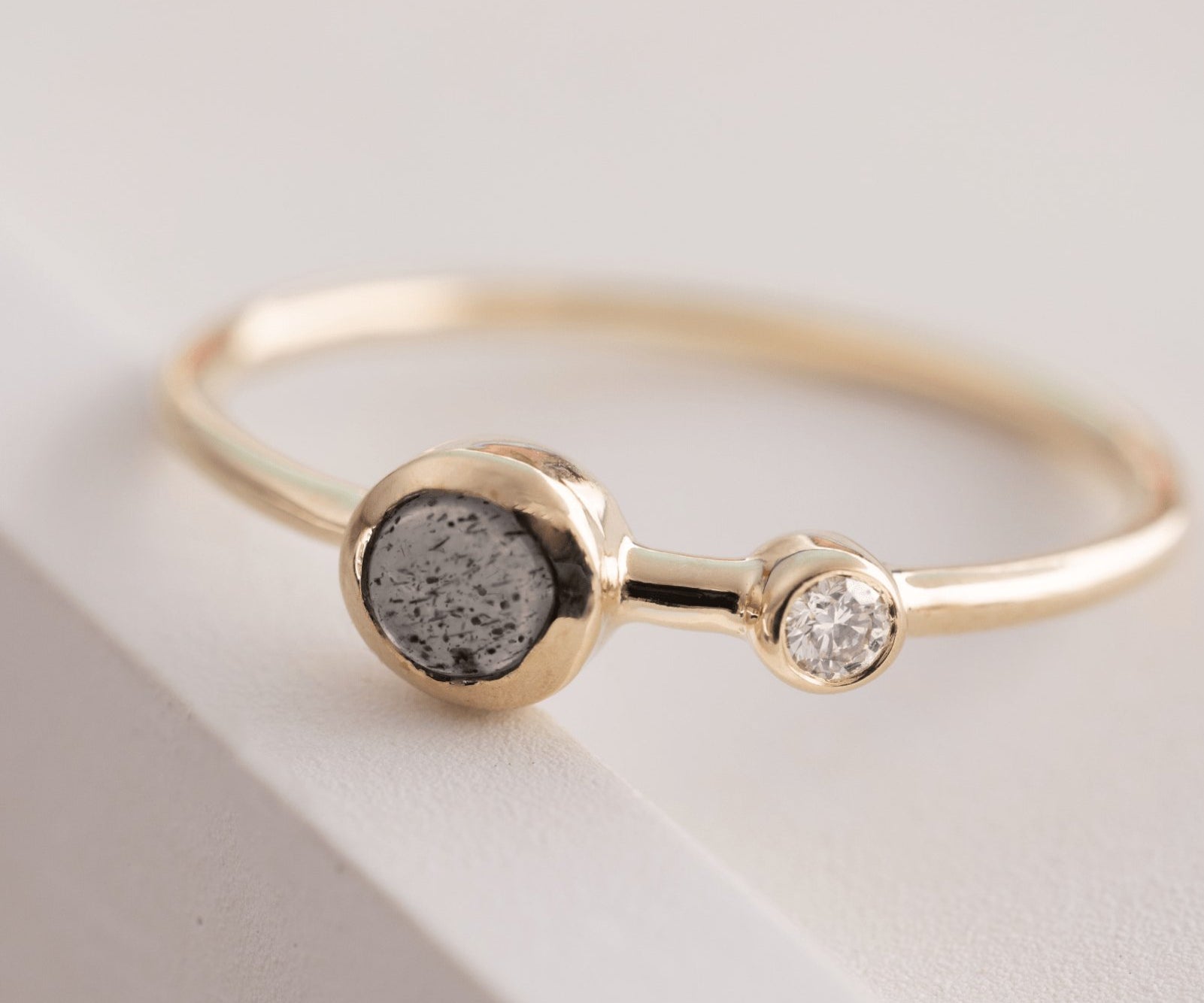 Picture of Luna Rae Solid 9k Gold Stellar Ring