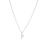 Sterling Silver Classic Bubble Letter Necklace