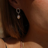 Sterling Silver Echo Pearl Earrings