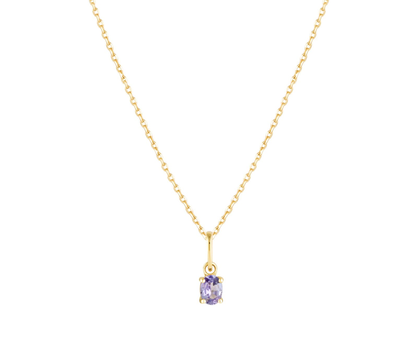 Picture of Luna Rae Solid 9k Gold Tazanite Necklace