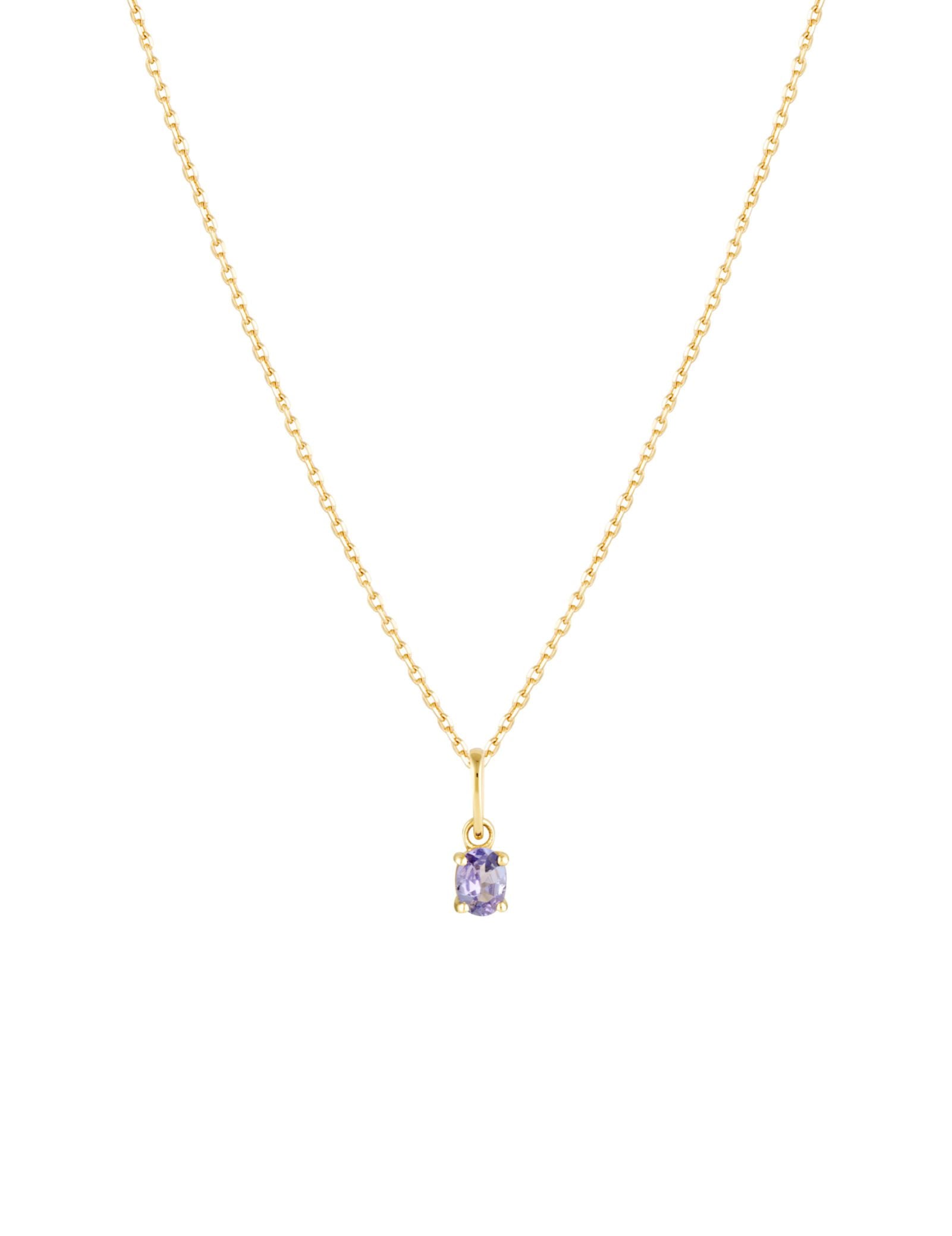 Picture of Luna Rae Solid 9k Gold Tazanite Necklace