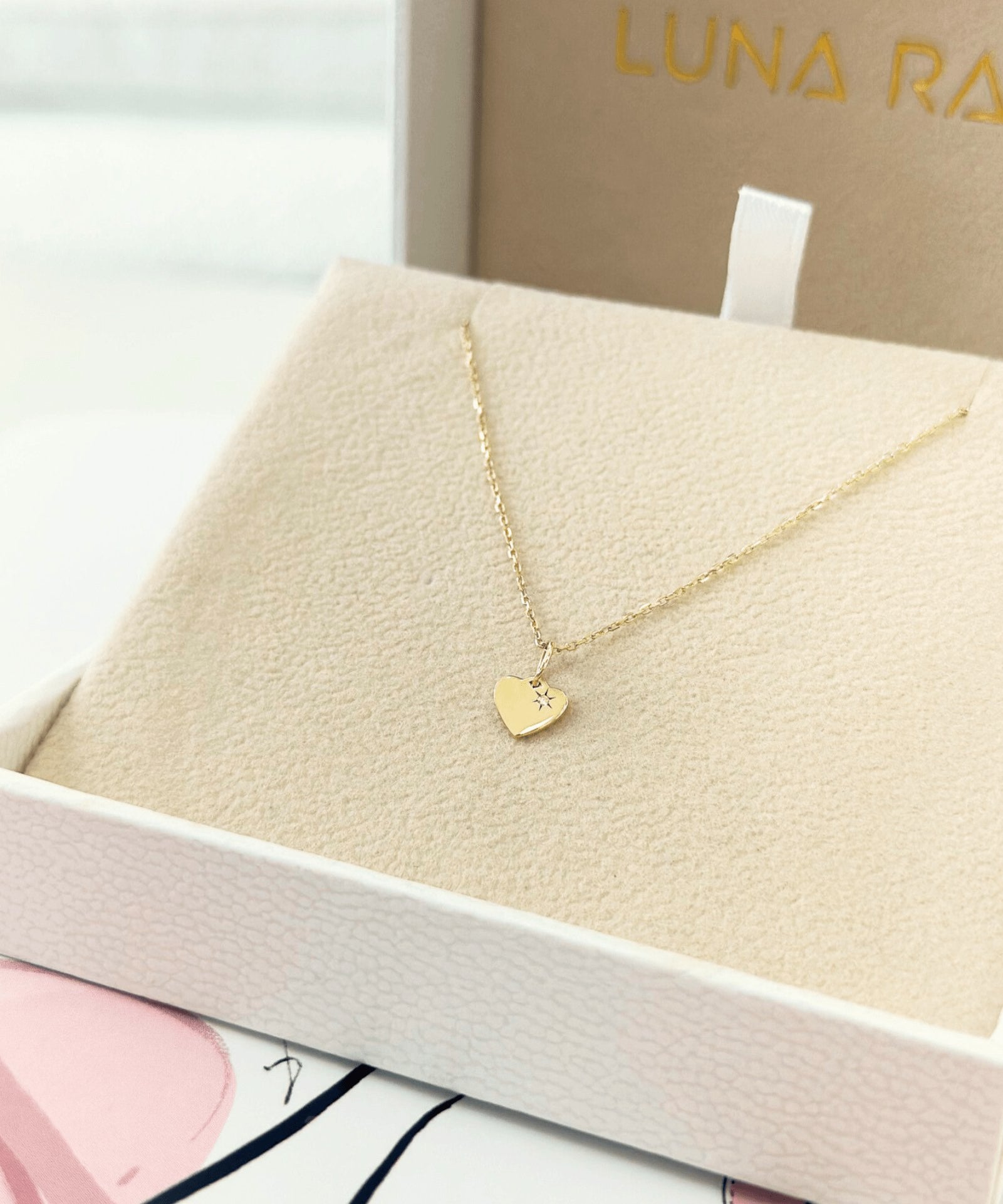 Picture of Luna Rae Solid 9k Gold The Sweetheart Necklace