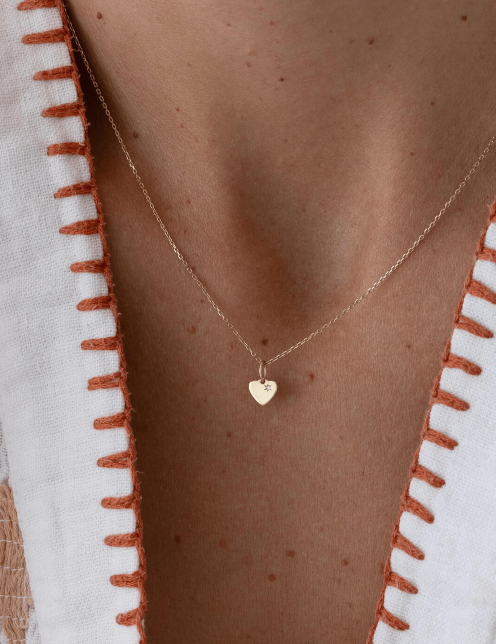 Picture of Luna Rae Solid 9k Gold The Sweetheart Necklace