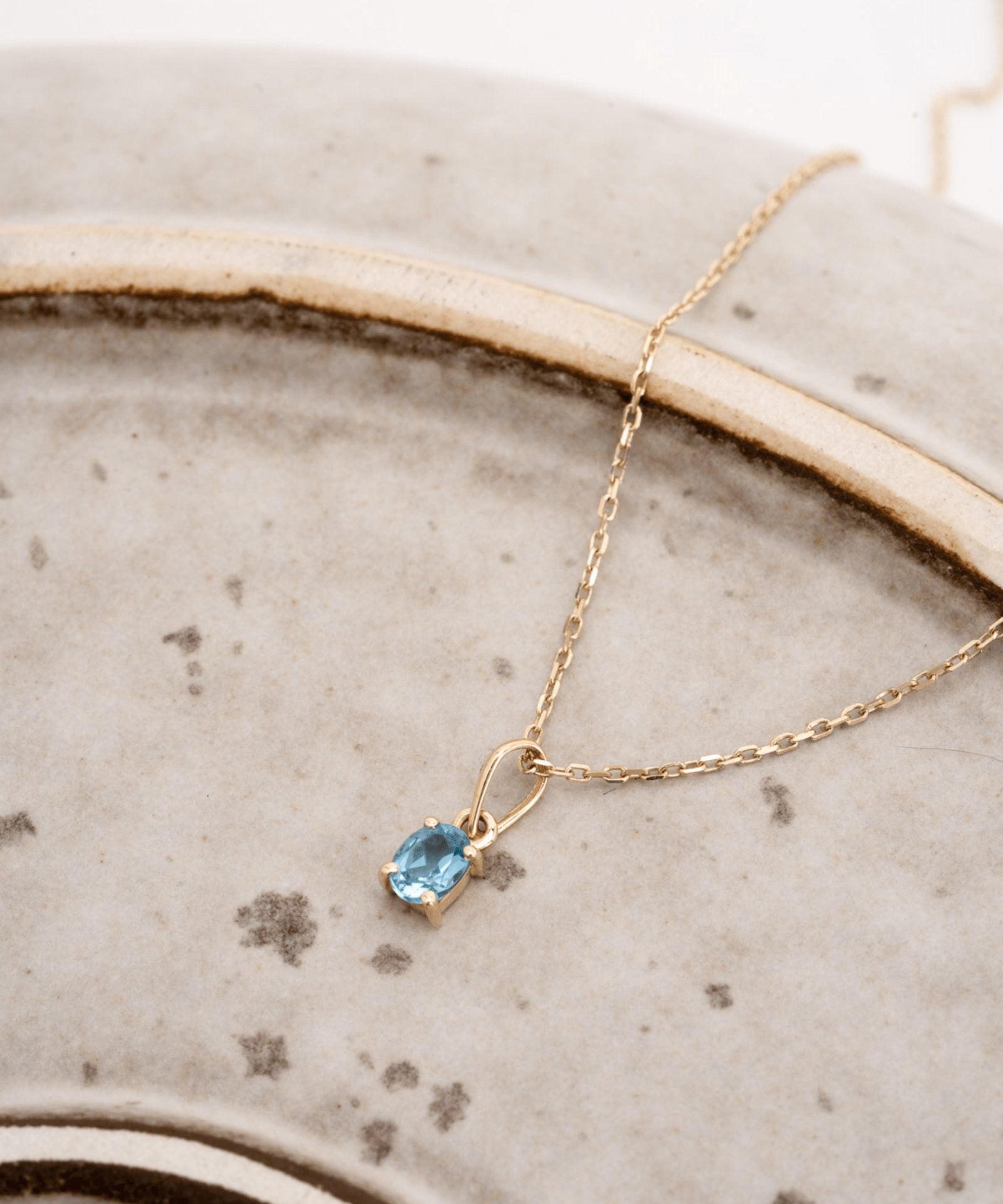Picture of Luna Rae Solid 9k Gold Topaz Necklace