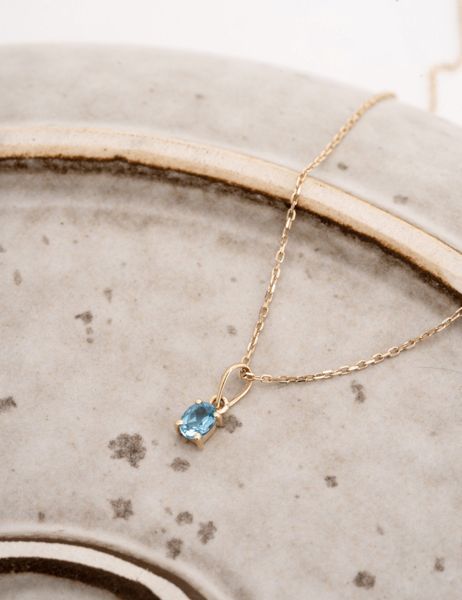 Picture of Luna Rae Solid 9k Gold Topaz Necklace