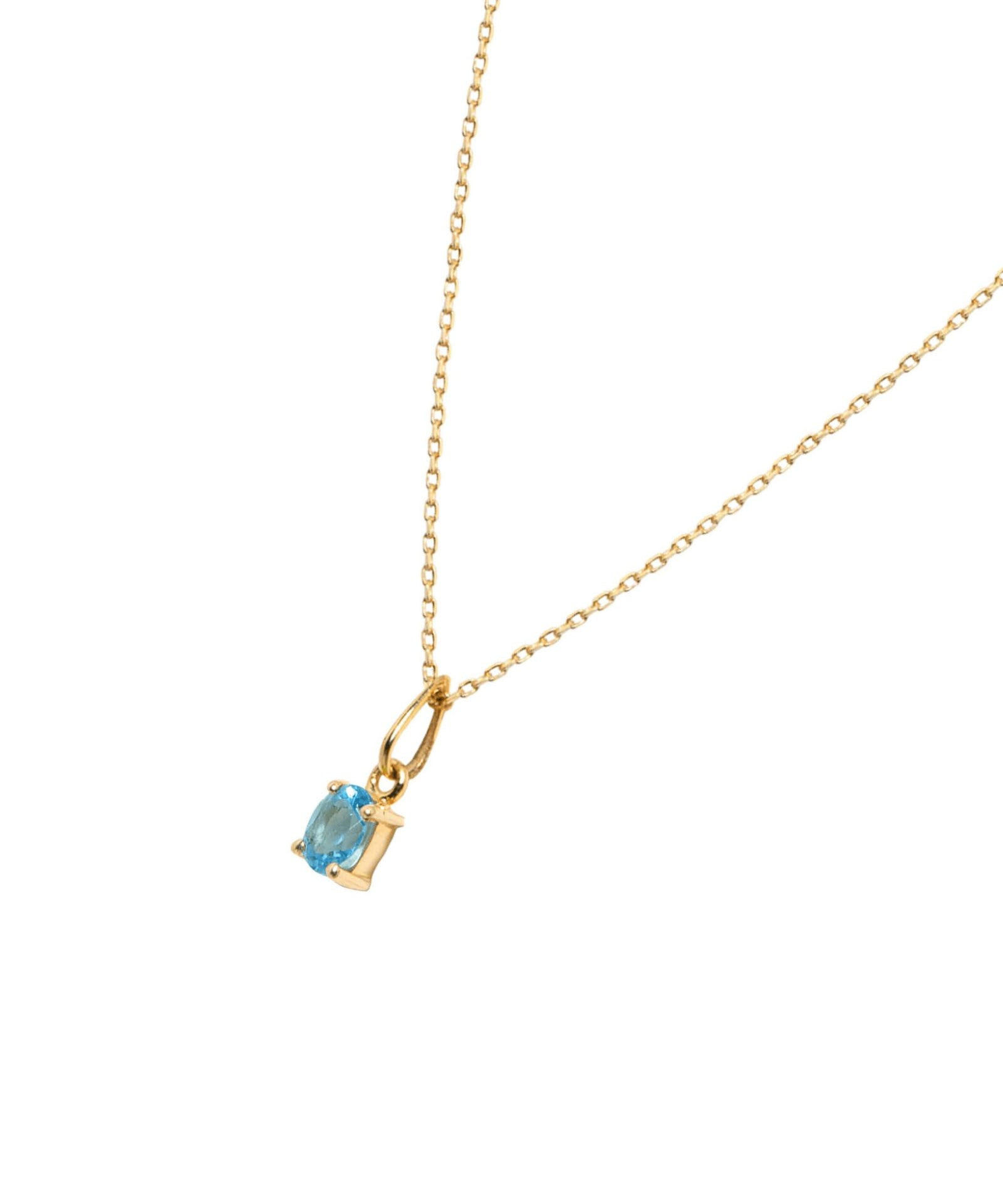 Picture of Luna Rae Solid 9k Gold Topaz Necklace