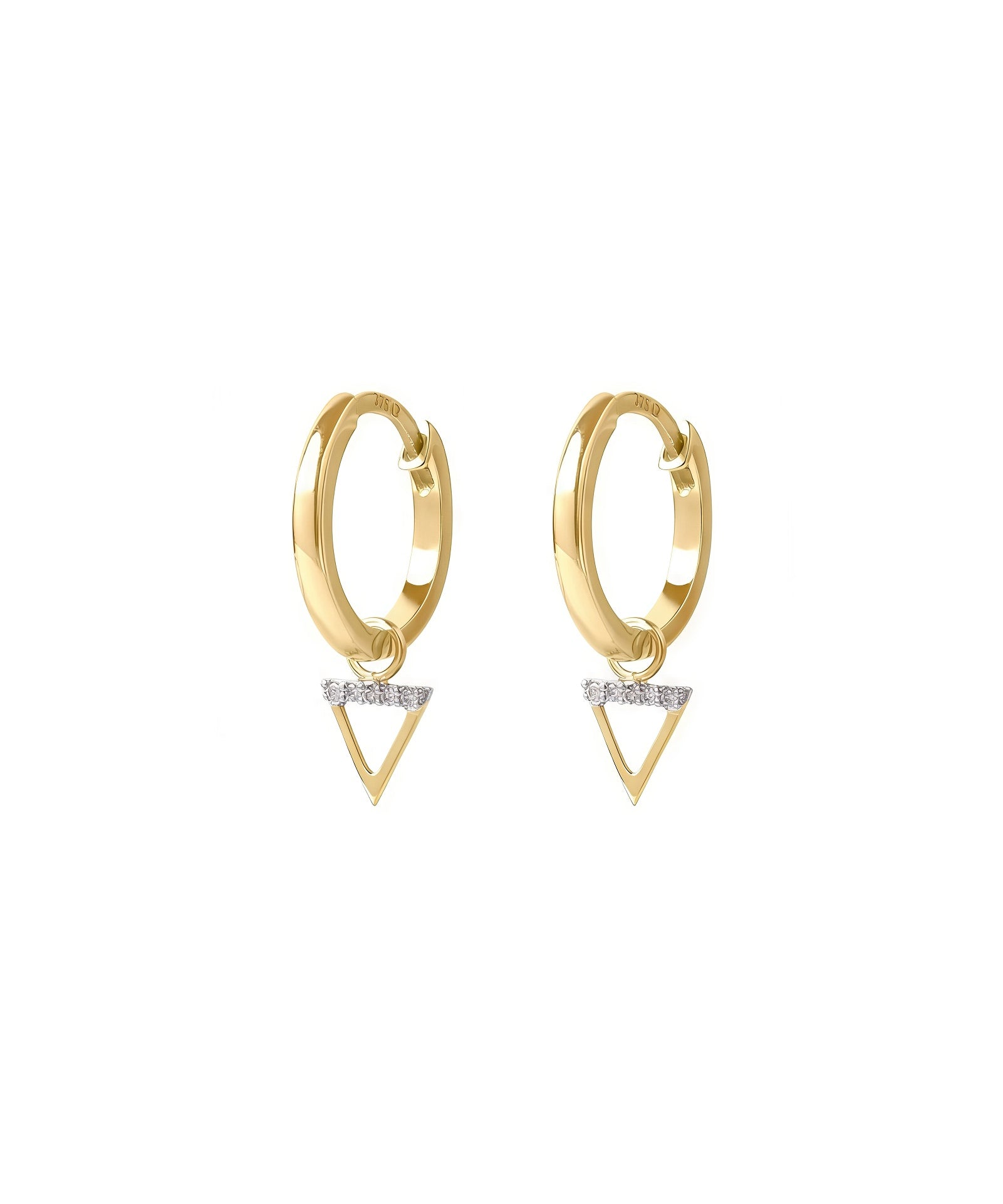 Picture of Luna Rae Solid 9k Gold Water Element Hoops
