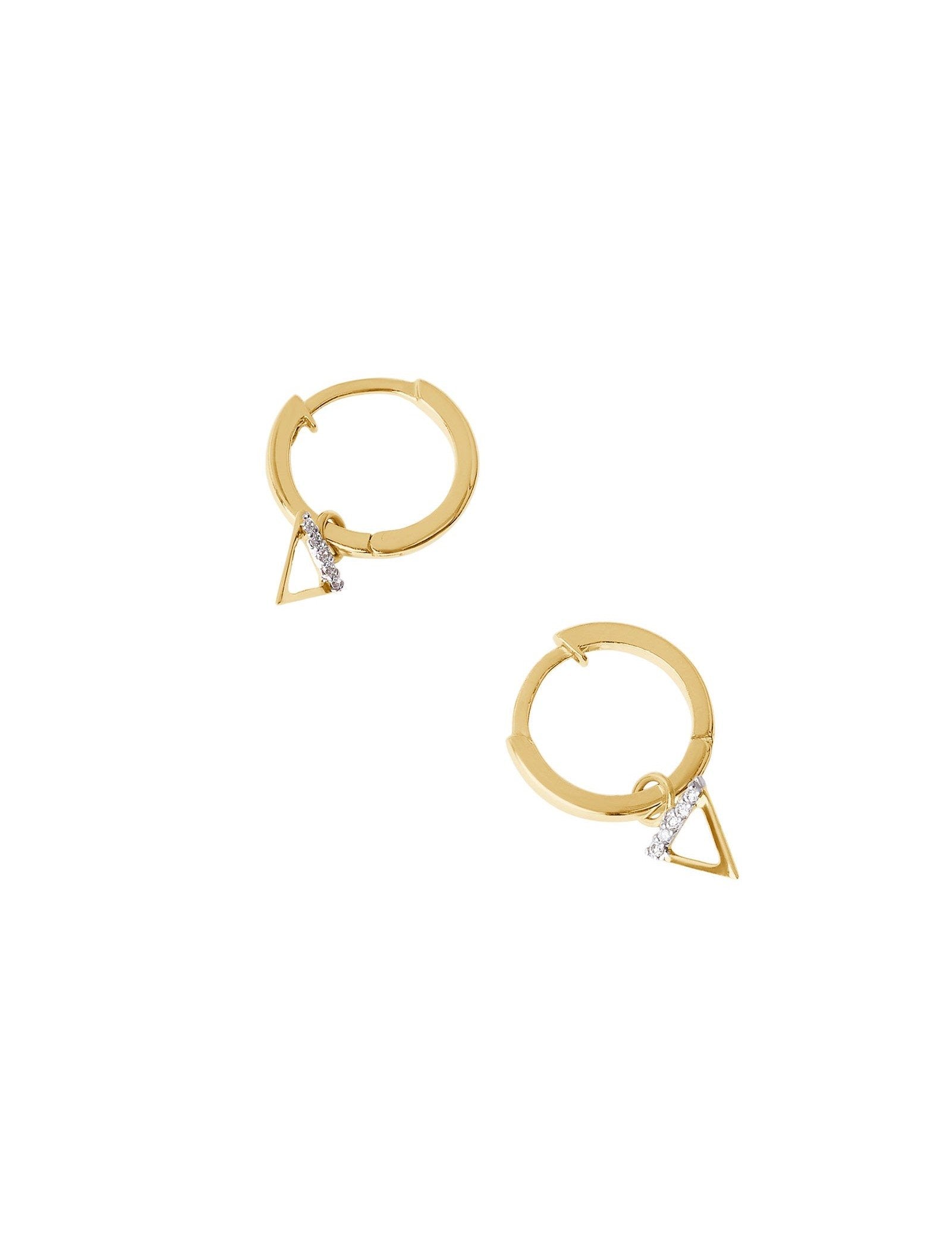 Picture of Luna Rae Solid 9k Gold Water Element Hoops