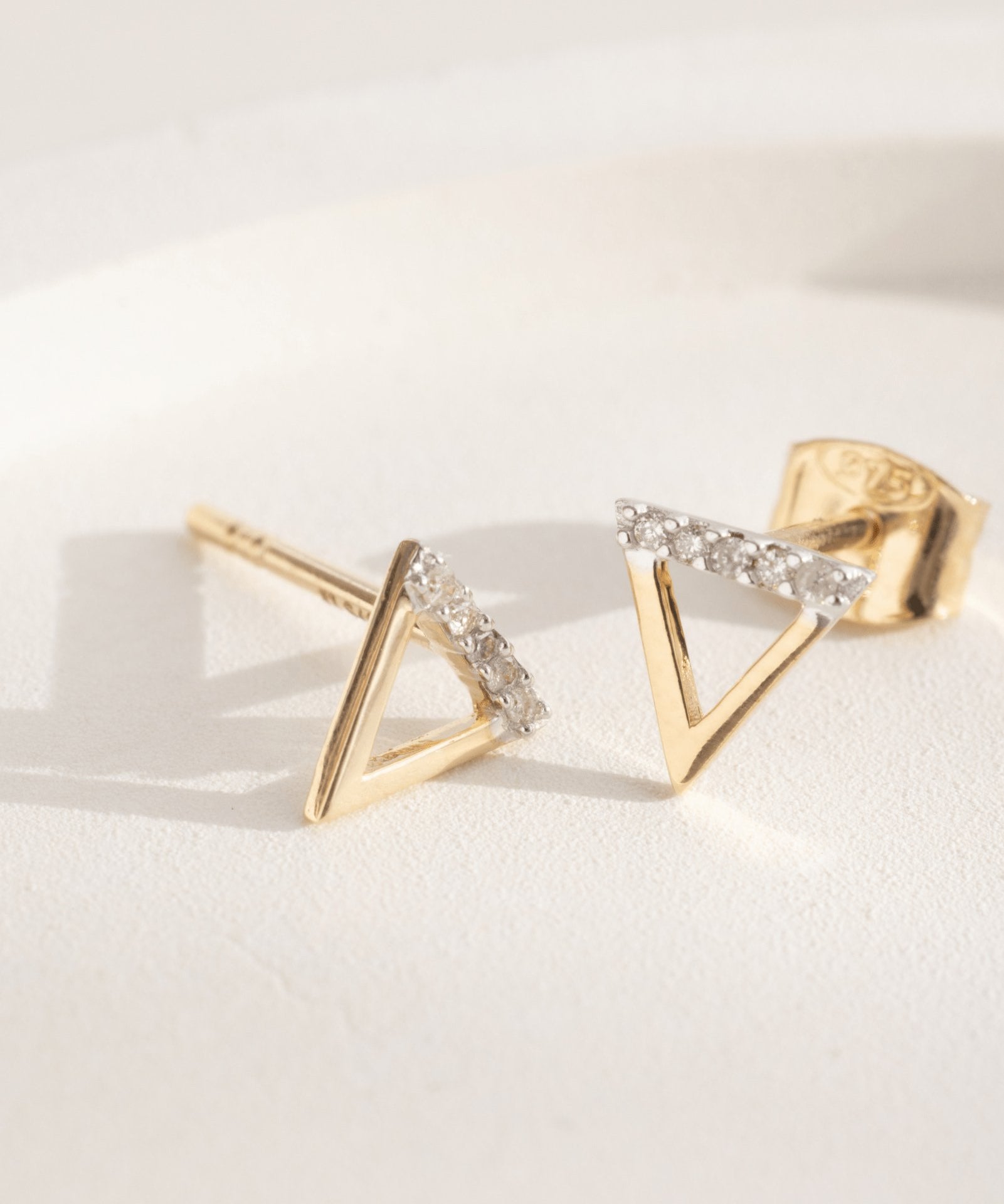 Picture of Luna Rae Solid 9k Gold Water Element Studs