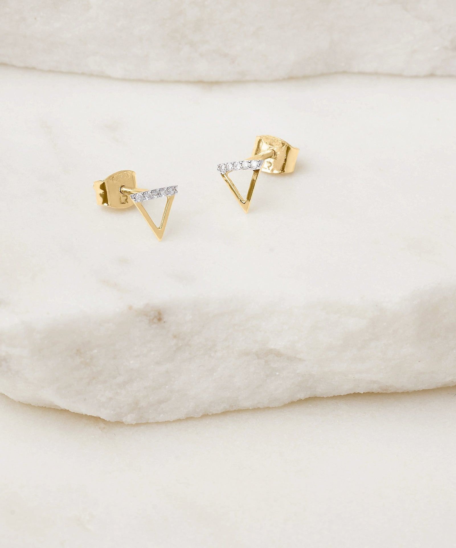 Picture of Luna Rae Solid 9k Gold Water Element Studs