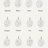 Solid White Gold Constellation Necklace