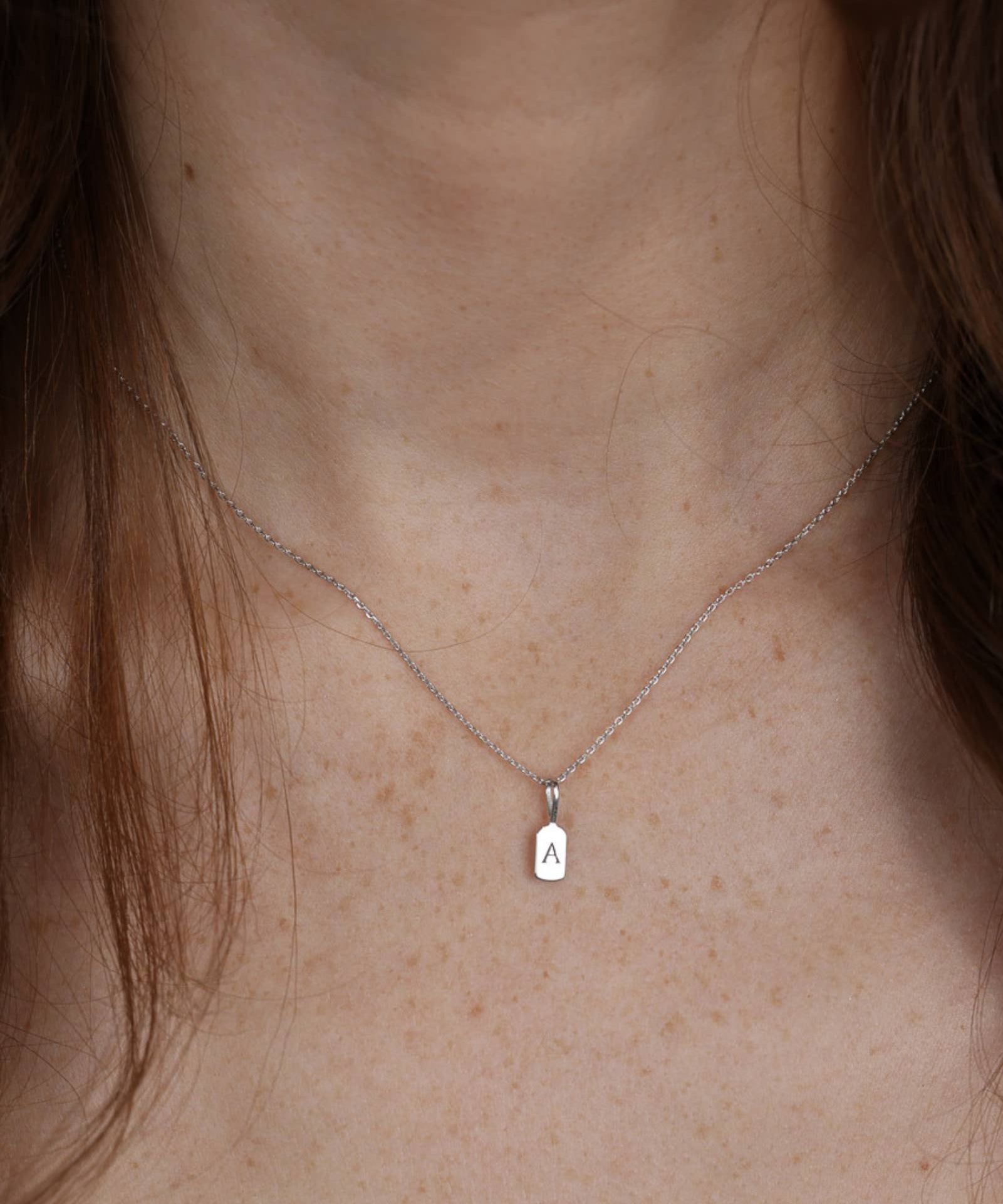 Picture of Luna Rae White Gold Letter A