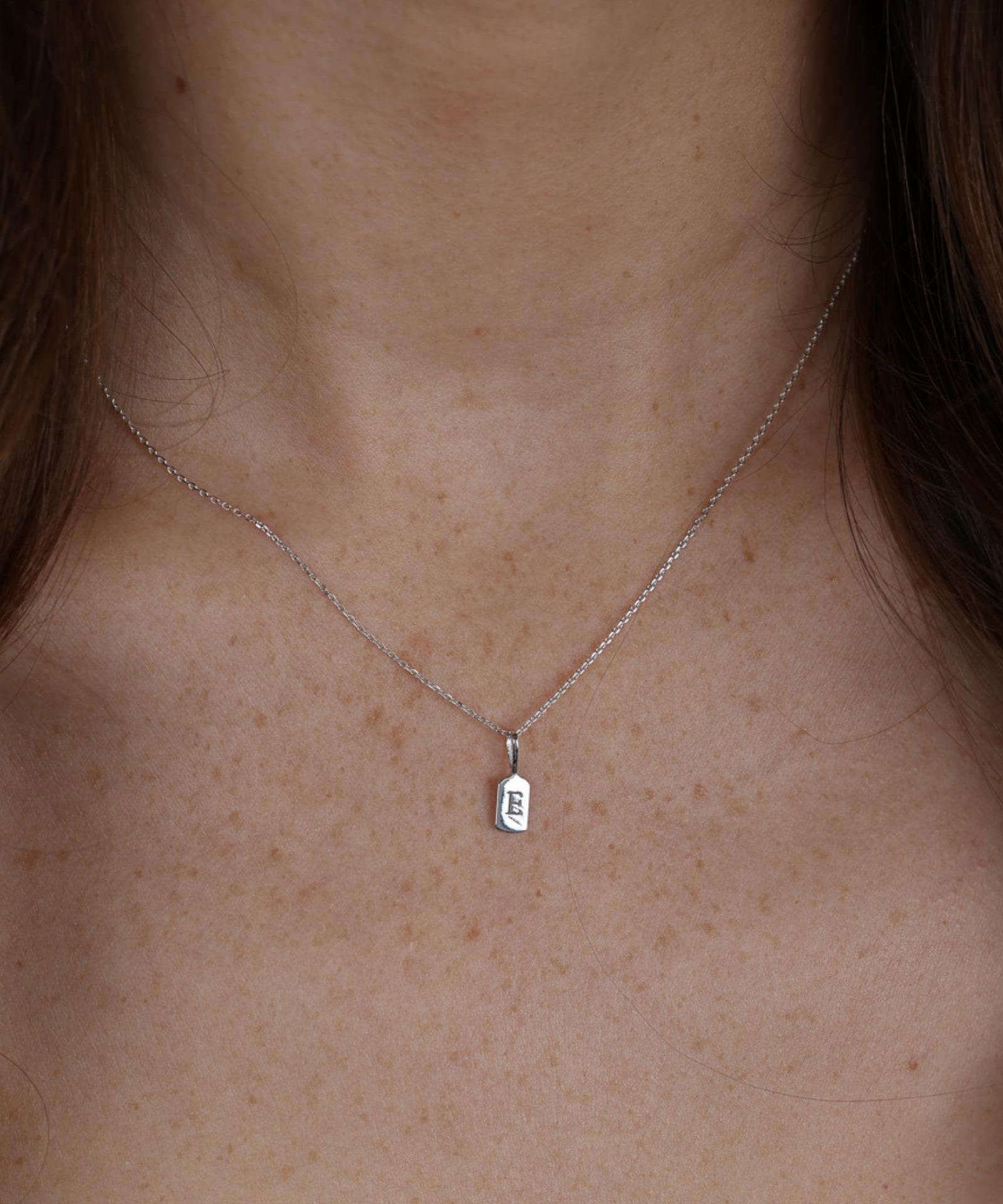 Picture of Luna Rae White Gold Letter E