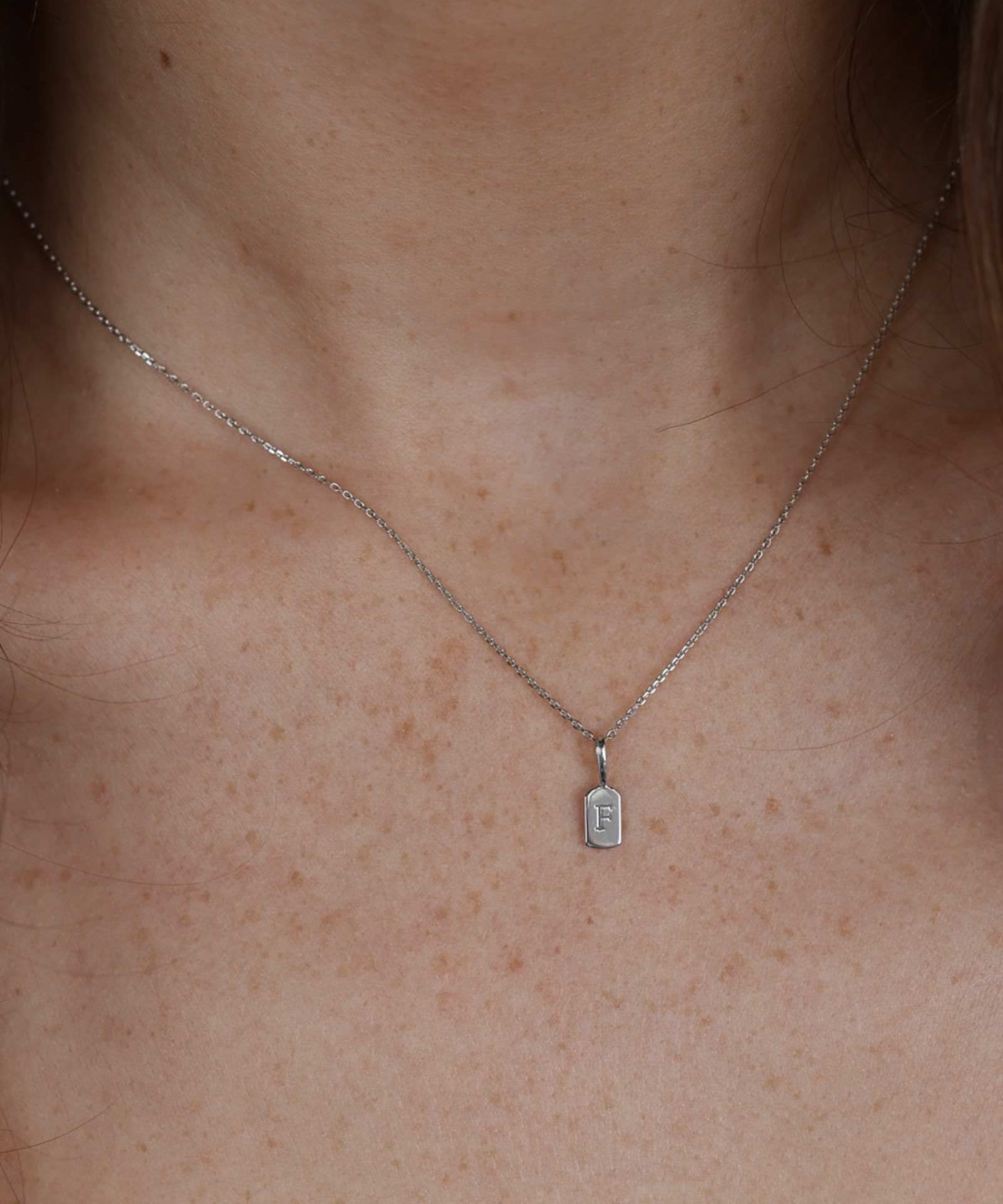 Picture of Luna Rae White Gold Letter F