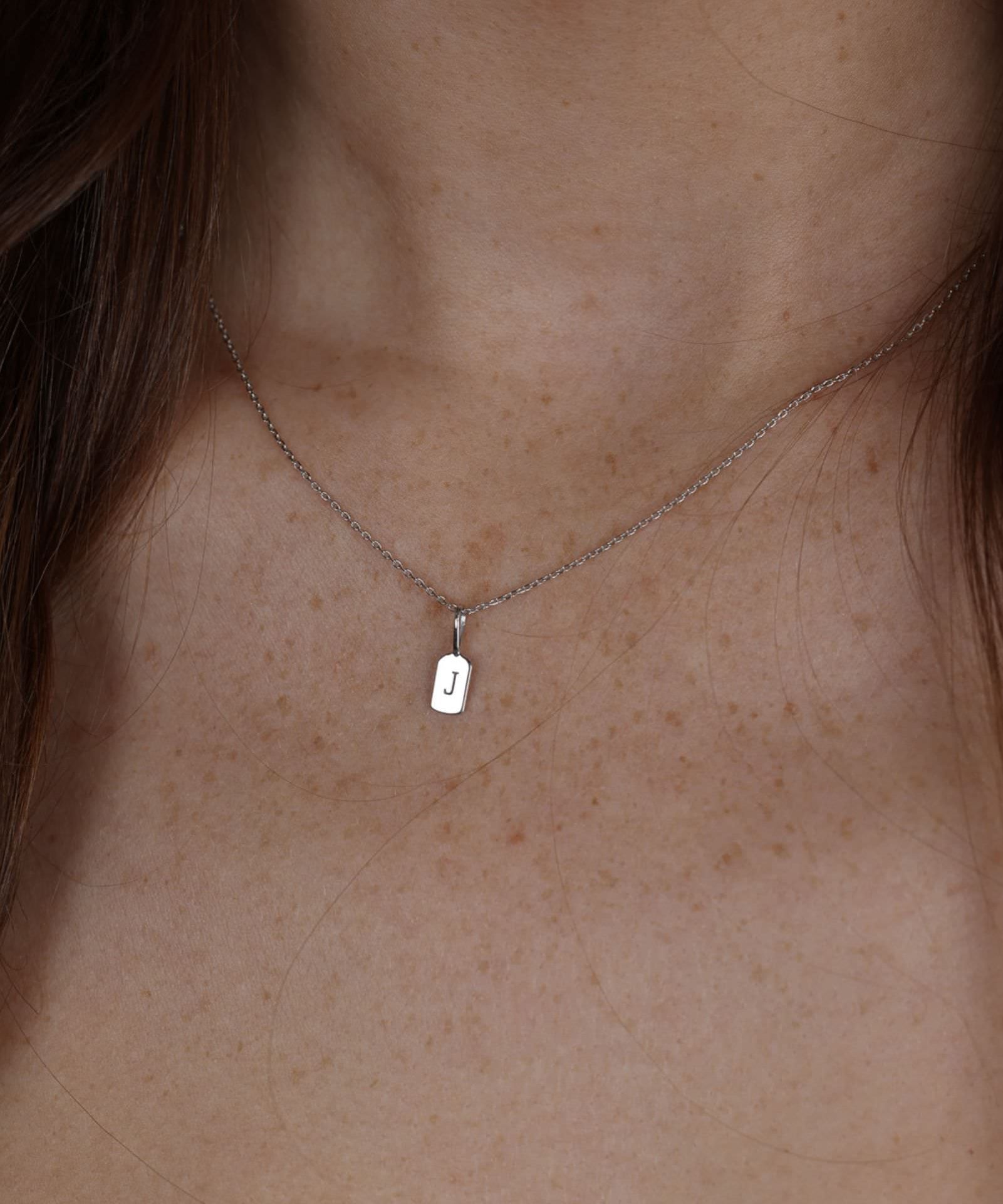 Picture of Luna Rae White Gold Letter J