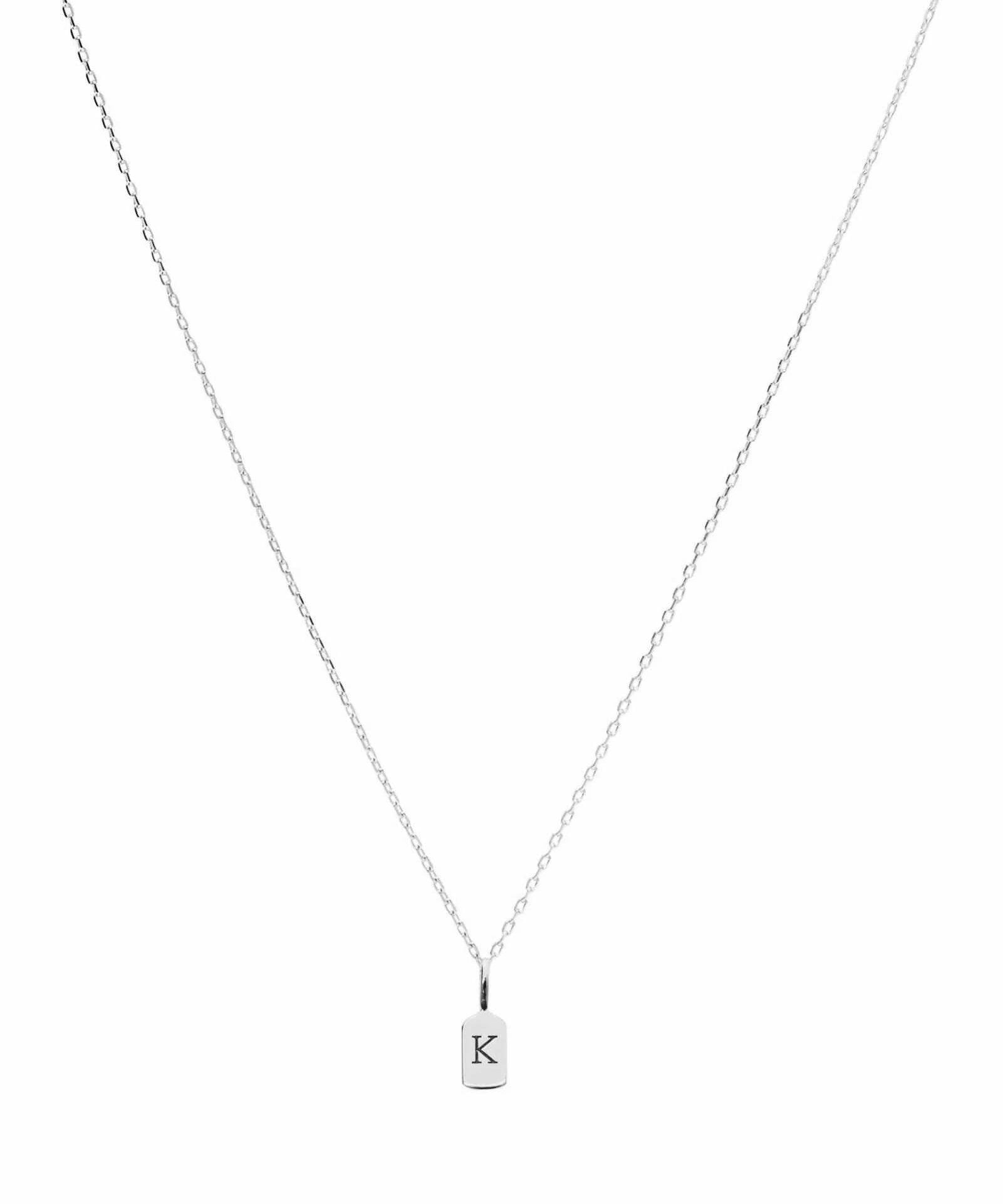 Picture of Luna Rae White Gold Letter K