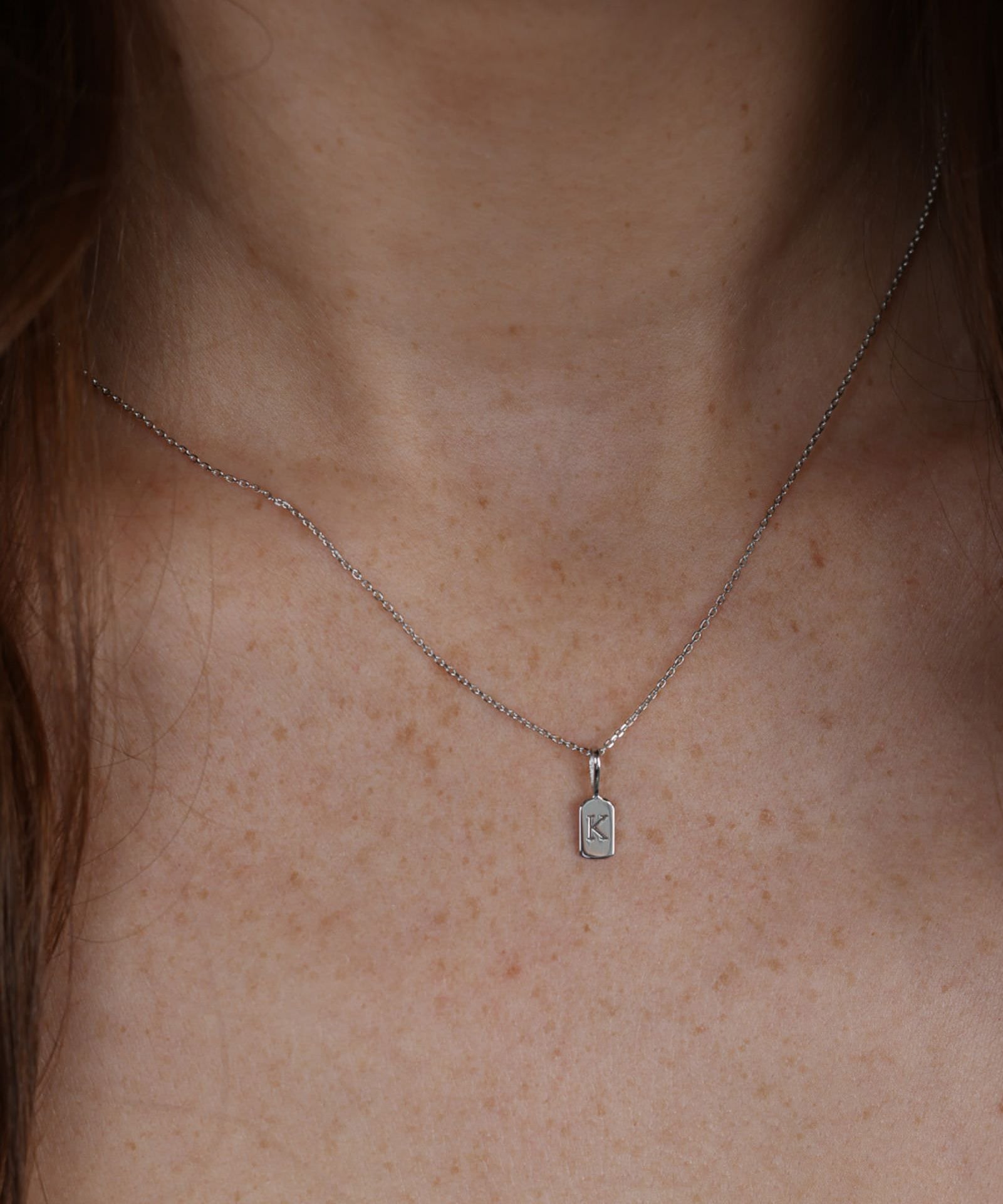 Picture of Luna Rae White Gold Letter K