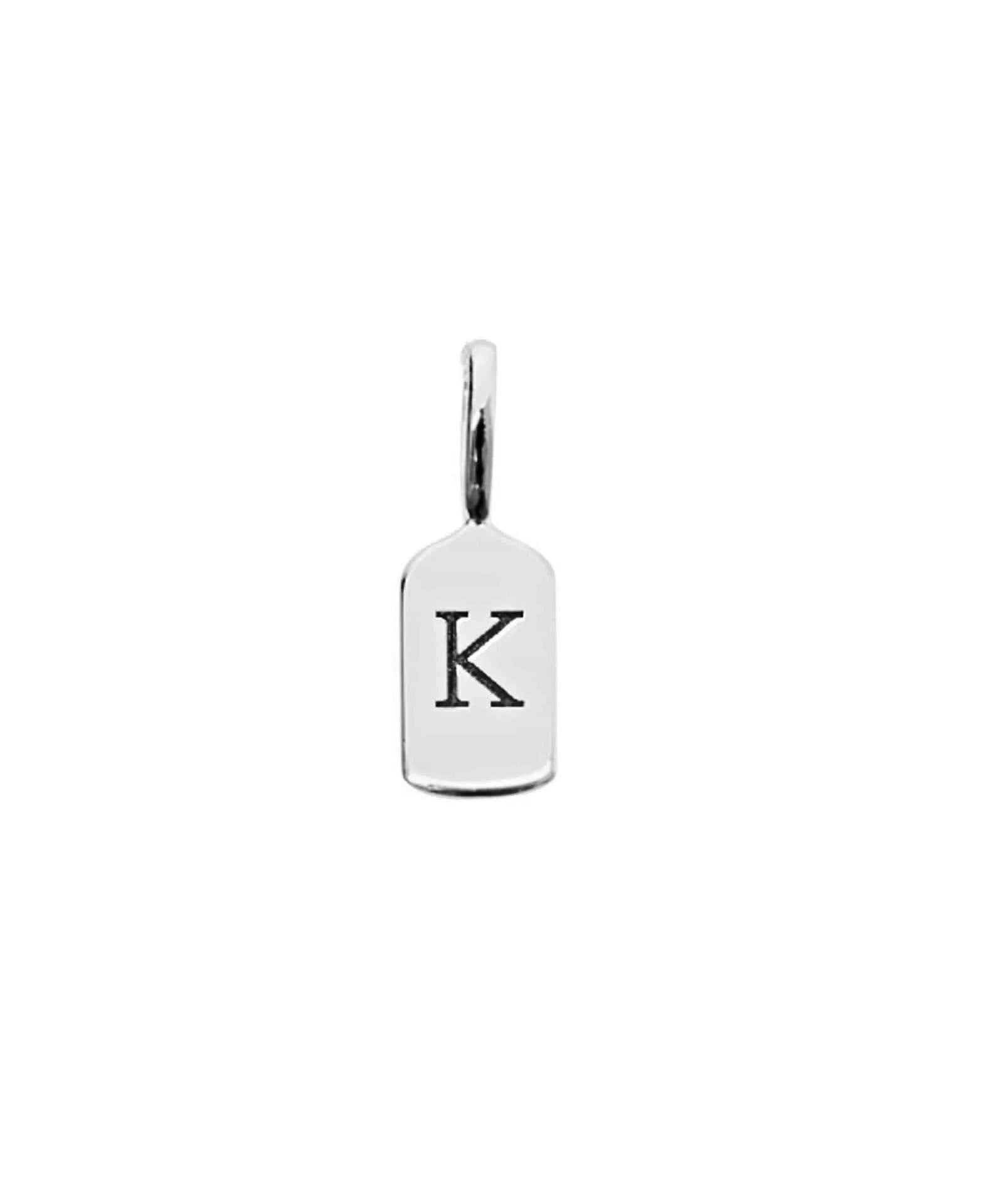 Picture of Luna Rae White Gold Letter K