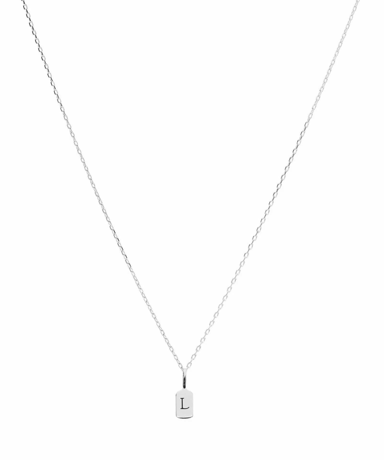 Picture of Luna Rae White Gold Letter L
