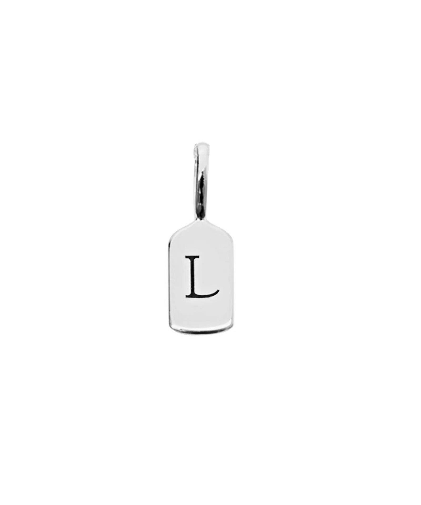 White Gold Letter L