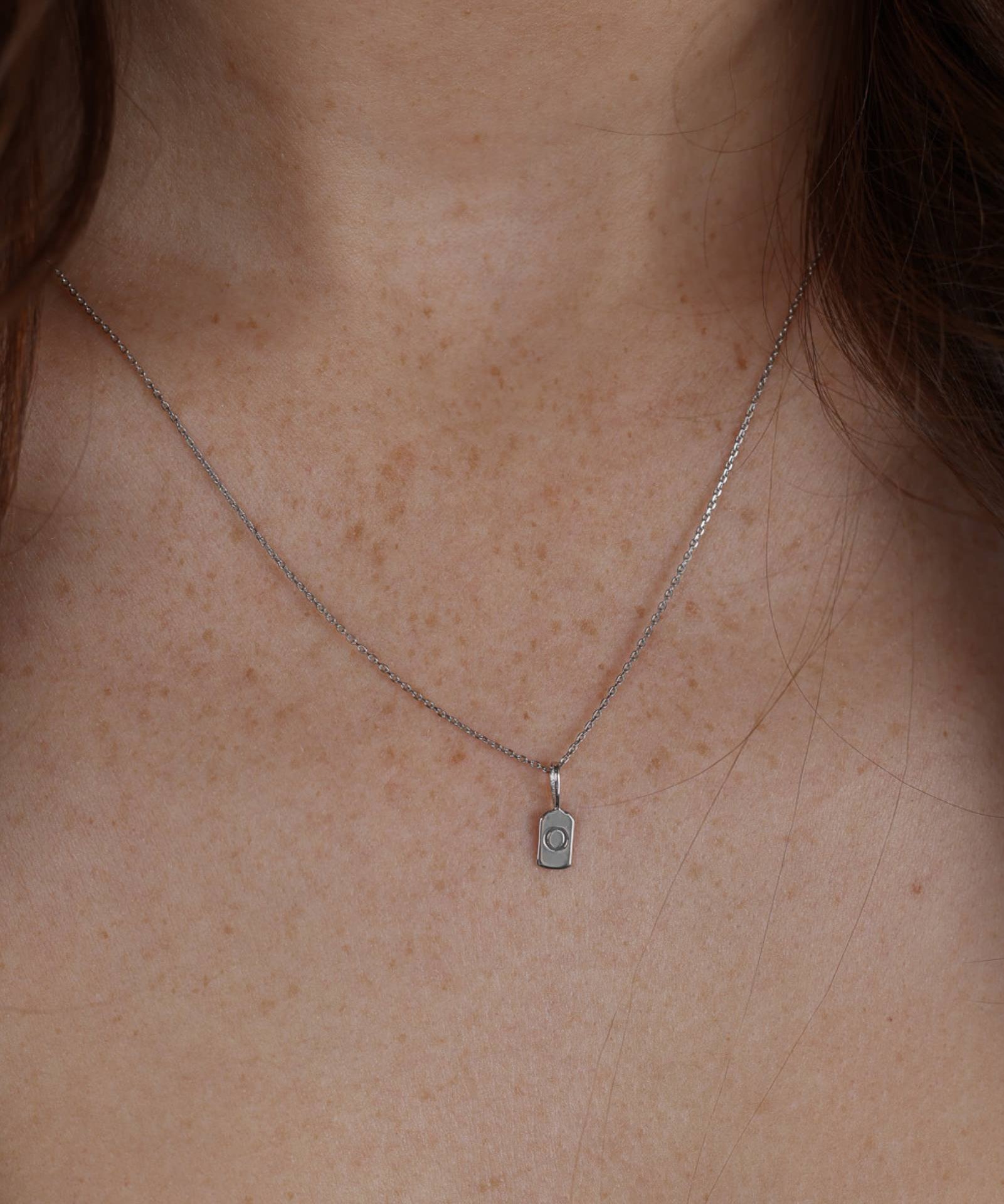 Picture of Luna Rae White Gold Letter O